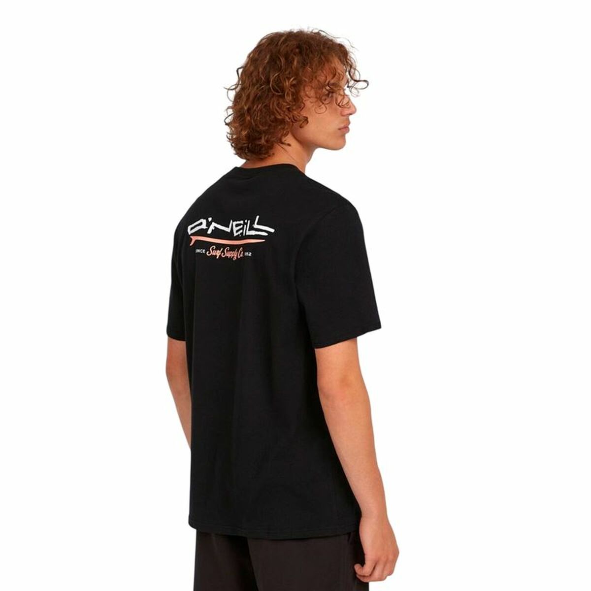 Men’s Short Sleeve T-Shirt O'Neill Retro Back Print Black-2