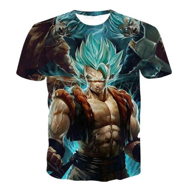 Dragon Ball Z T-shirts Men's Summer 3D Print Super Saiyan Son Goku Black Vegeta Battle Dragonball Casual T Shirt Tops Tee-7