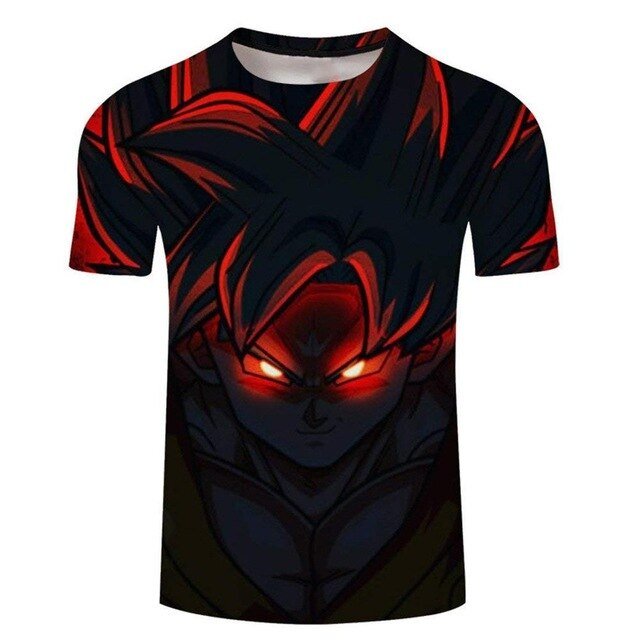 Dragon Ball Z T-shirts Men's Summer 3D Print Super Saiyan Son Goku Black Vegeta Battle Dragonball Casual T Shirt Tops Tee-9