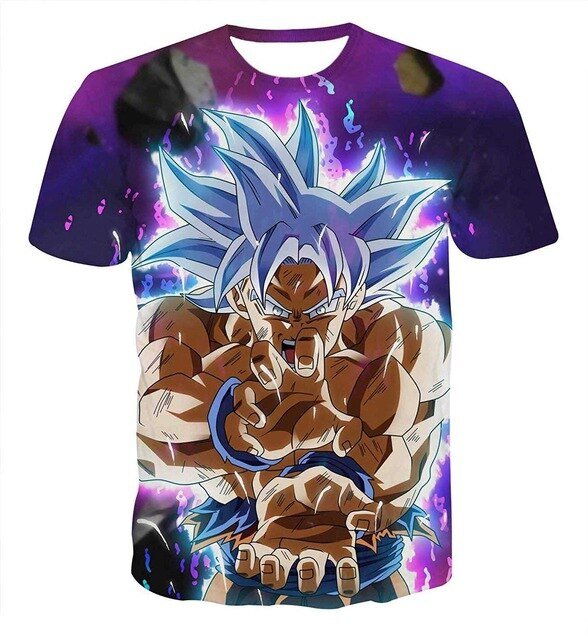 Dragon Ball Z T-shirts Men's Summer 3D Print Super Saiyan Son Goku Black Vegeta Battle Dragonball Casual T Shirt Tops Tee-6