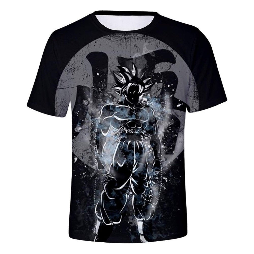 Dragon Ball Z T-shirts Men's Summer 3D Print Super Saiyan Son Goku Black Vegeta Battle Dragonball Casual T Shirt Tops Tee-0