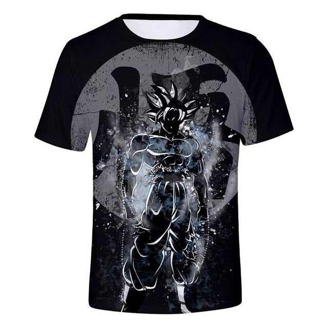 Dragon Ball Z T-shirts Men's Summer 3D Print Super Saiyan Son Goku Black Vegeta Battle Dragonball Casual T Shirt Tops Tee-21