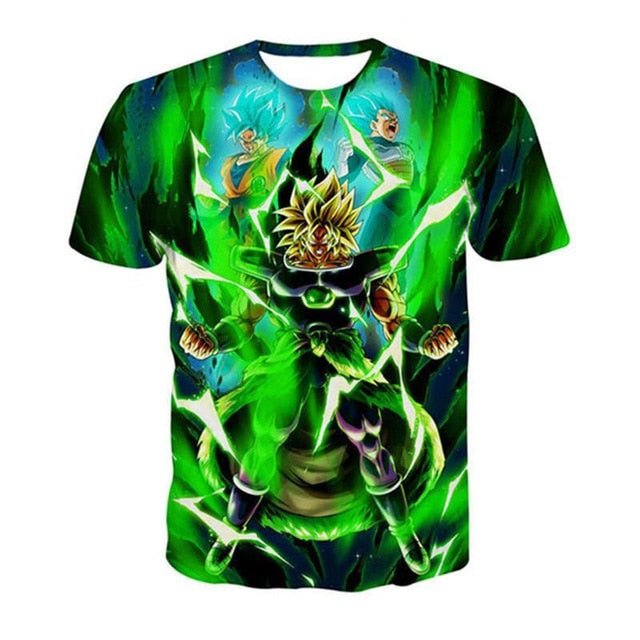 Dragon Ball Z T-shirts Men's Summer 3D Print Super Saiyan Son Goku Black Vegeta Battle Dragonball Casual T Shirt Tops Tee-16