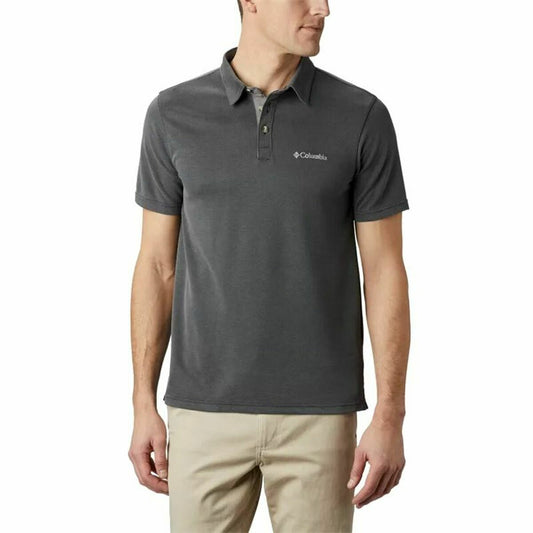 Men’s Short Sleeve Polo Shirt Columbia Nelson Point™ Black-0
