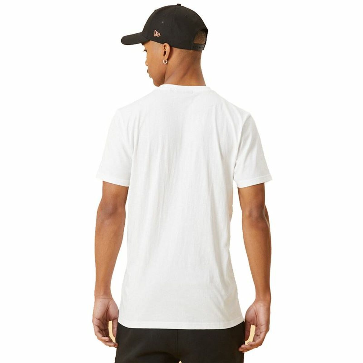 Men’s Short Sleeve T-Shirt New Era MLB Metallic Grapich Print Dodger White-5