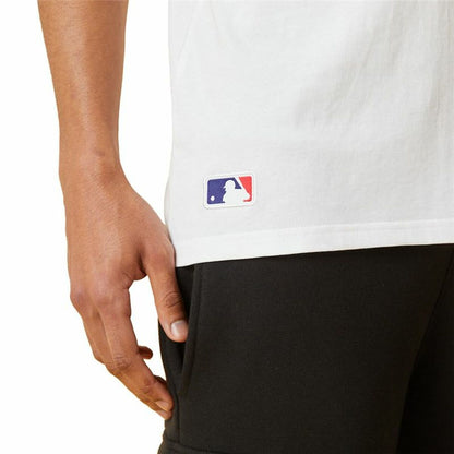 Men’s Short Sleeve T-Shirt New Era MLB Metallic Grapich Print Dodger White-2