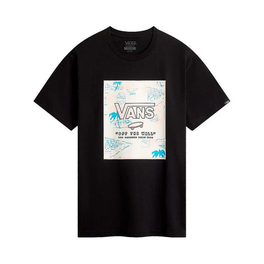 Men’s Short Sleeve T-Shirt Vans MN CLASSIC PRINT BOX VN0A5E7YCYV1 Orange-1