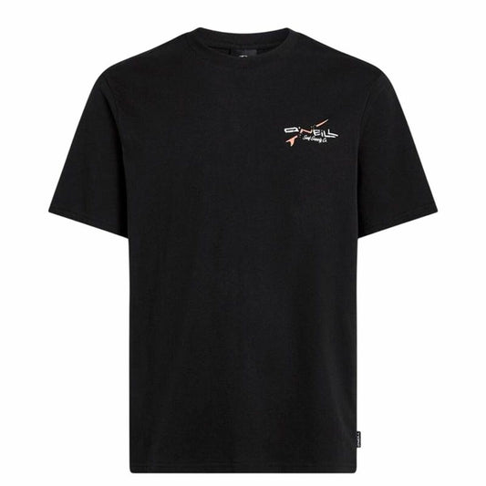 Men’s Short Sleeve T-Shirt O'Neill Retro Back Print Black-0